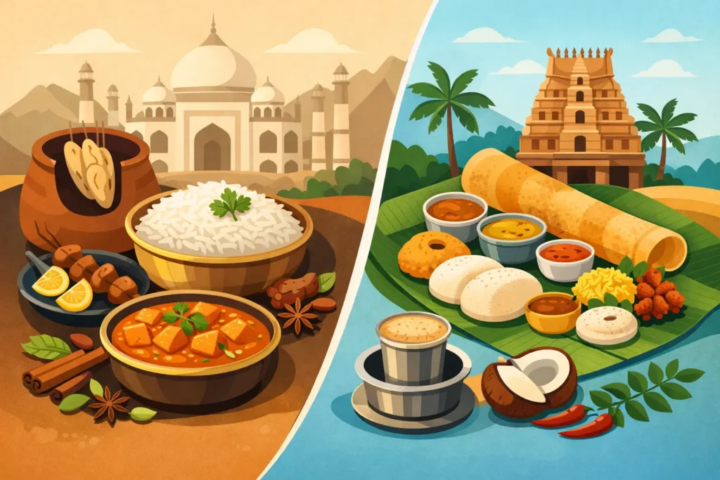 North Indian vs South Indian Food Differences